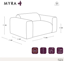 Fauteuil Myra