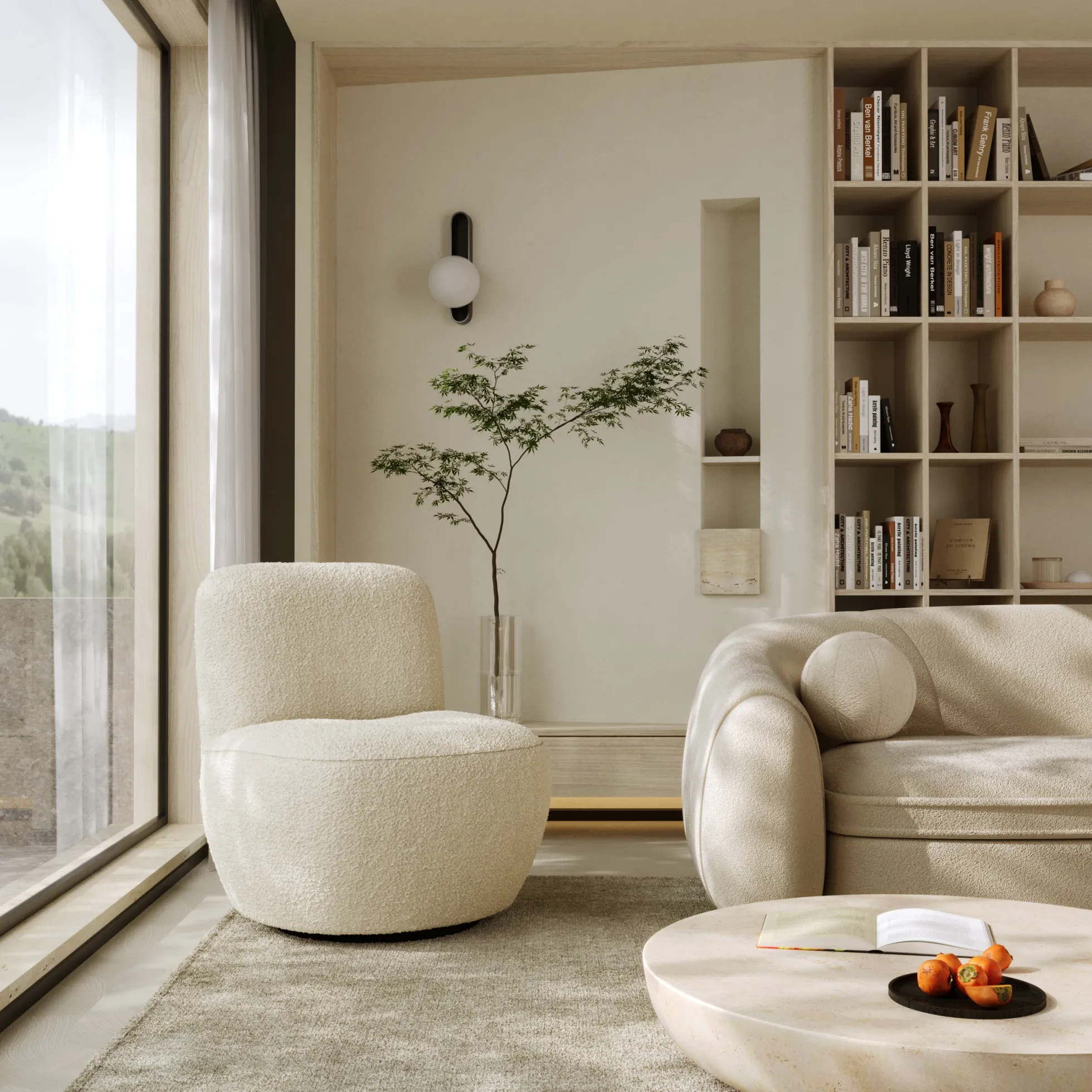 Fauteuil pivotant Jena