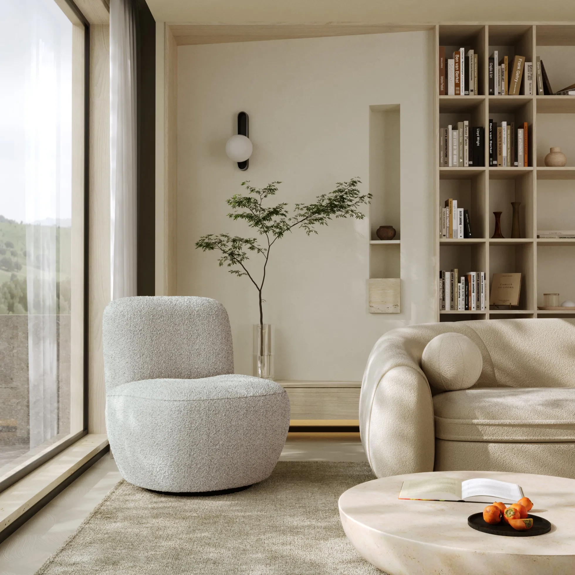 Fauteuil pivotant Jena