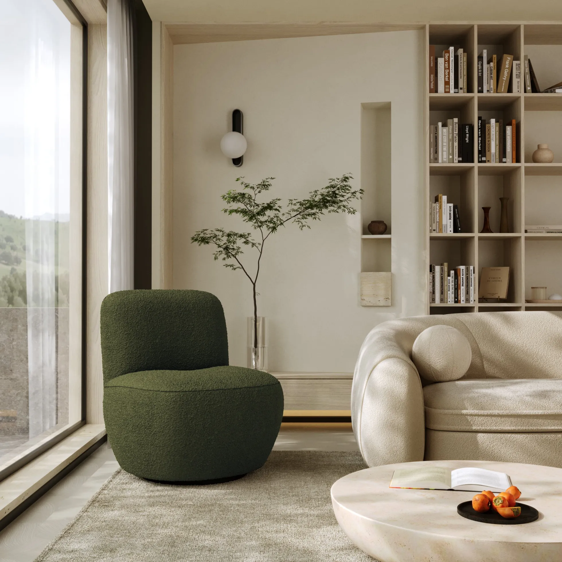 Fauteuil pivotant Jena