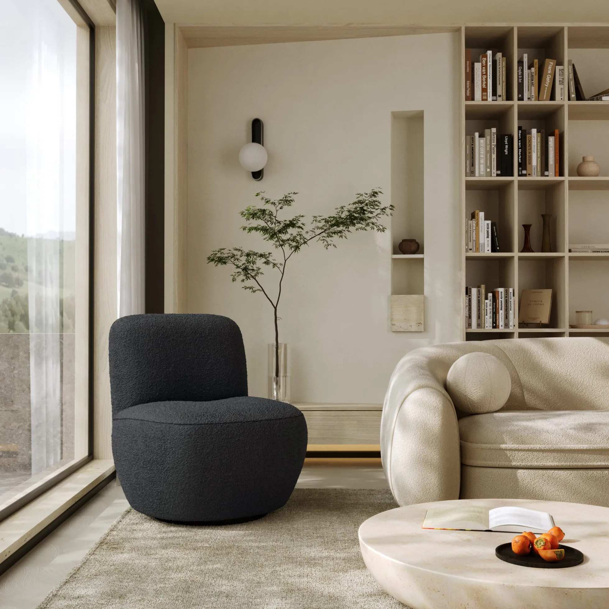 Fauteuil pivotant Jena