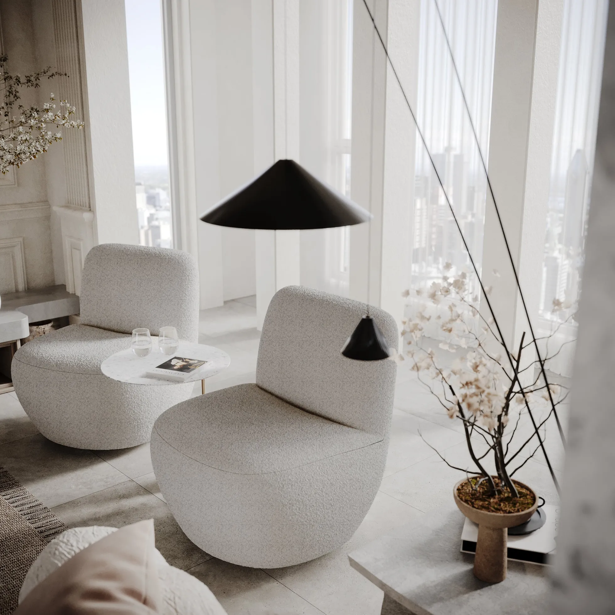 Fauteuil pivotant Jena