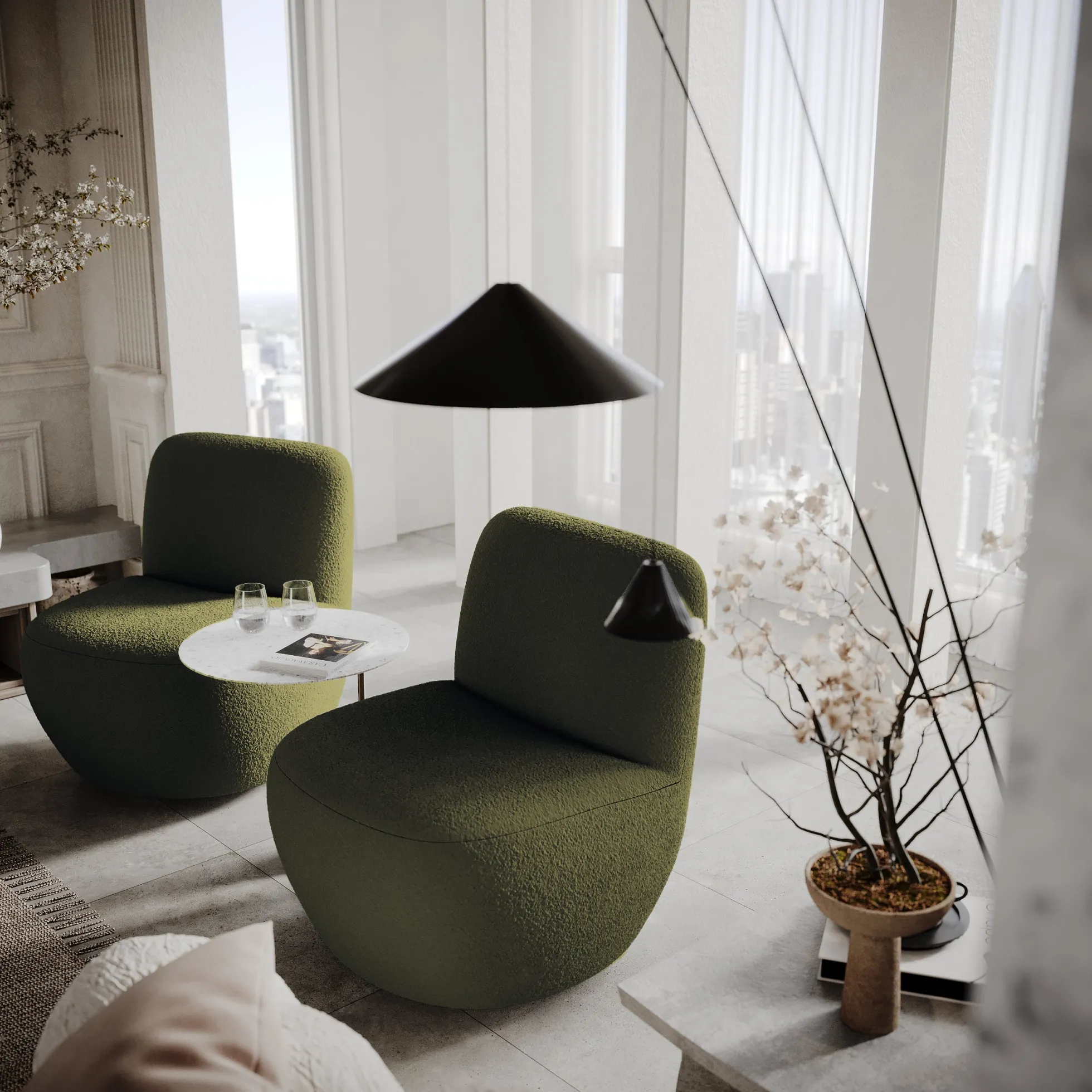 Fauteuil pivotant Jena