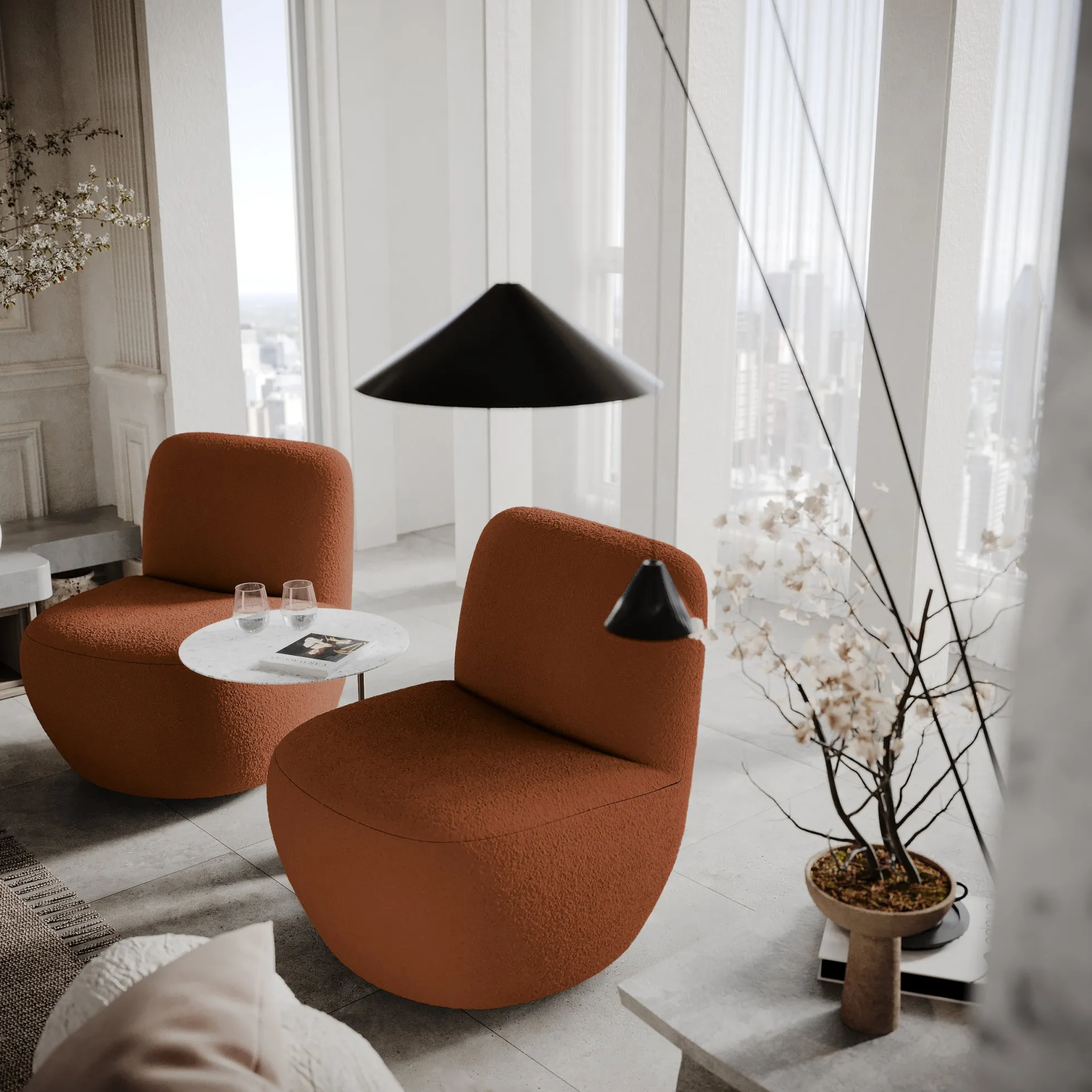 Fauteuil pivotant Jena