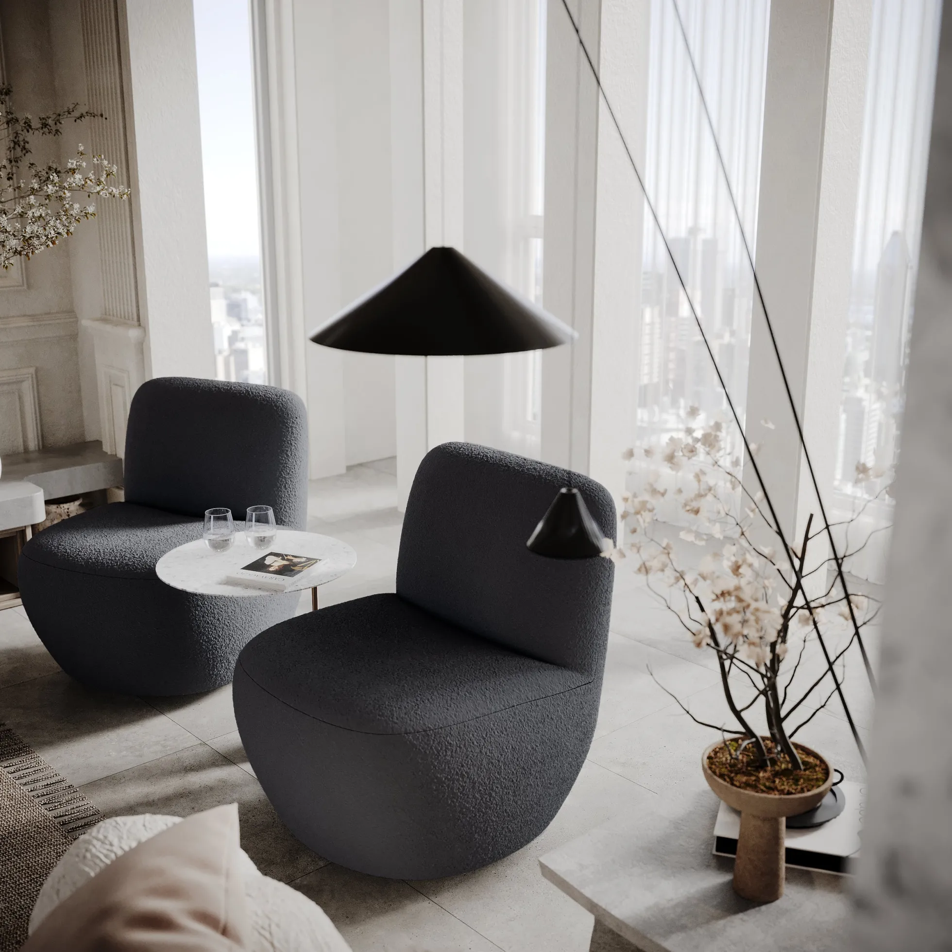 Fauteuil pivotant Jena