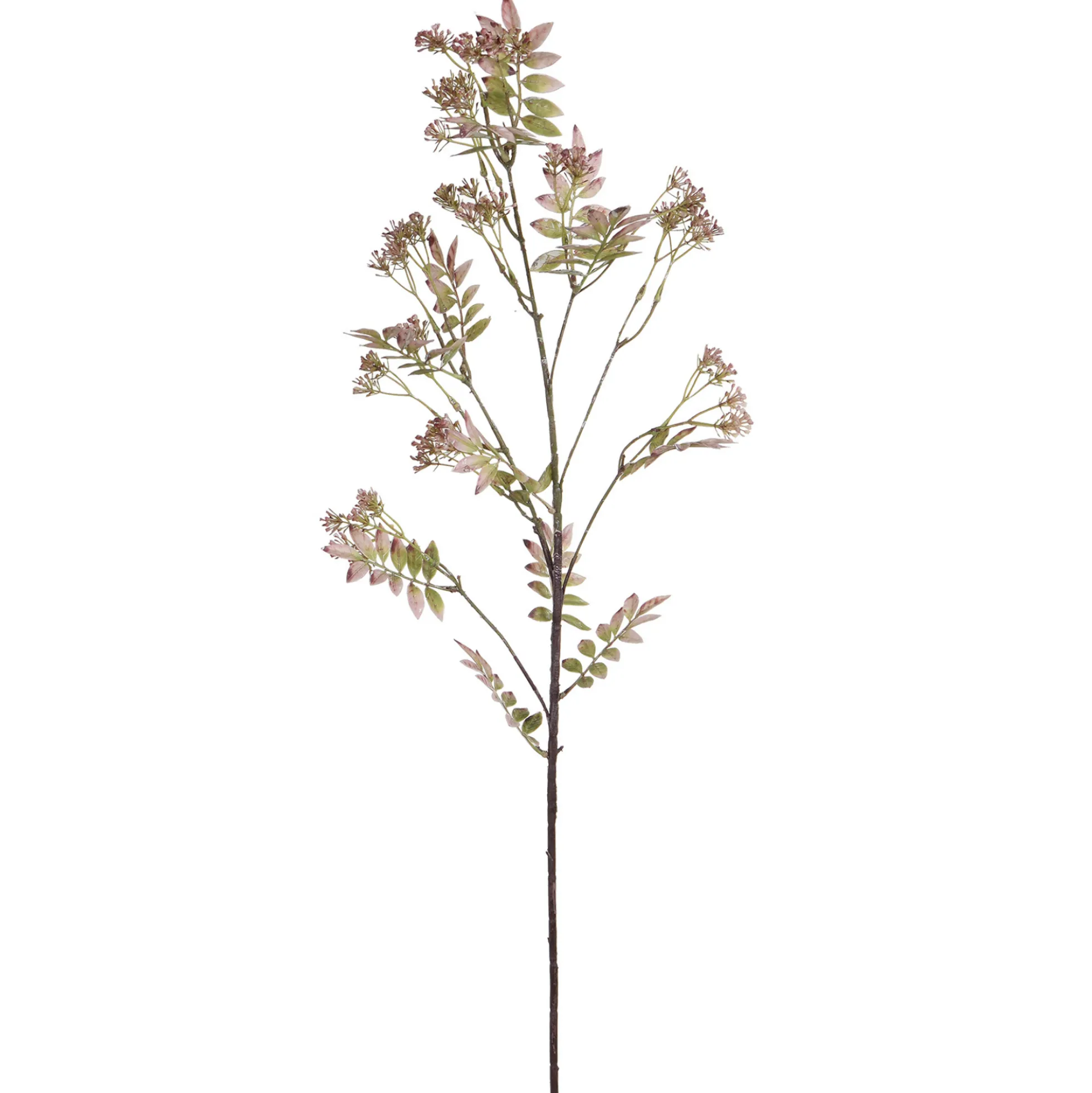 Feuillage pointu avec fleurs 110 cm