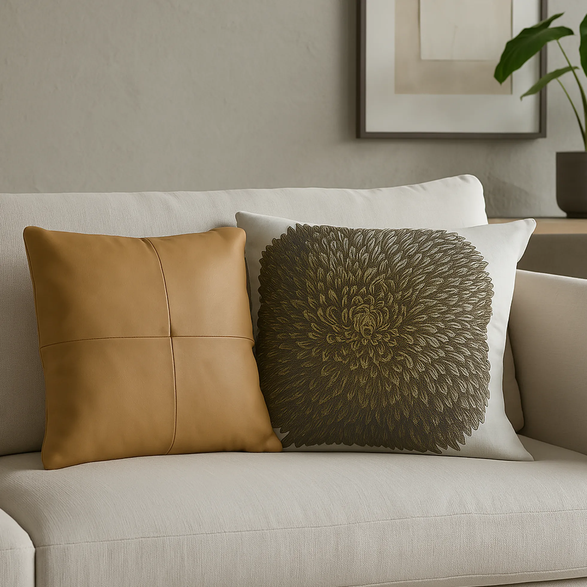 Housse de Coussin Goldy