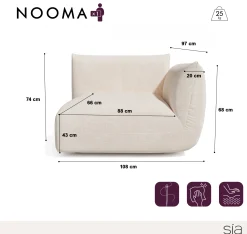 Module d'angle droit Nooma