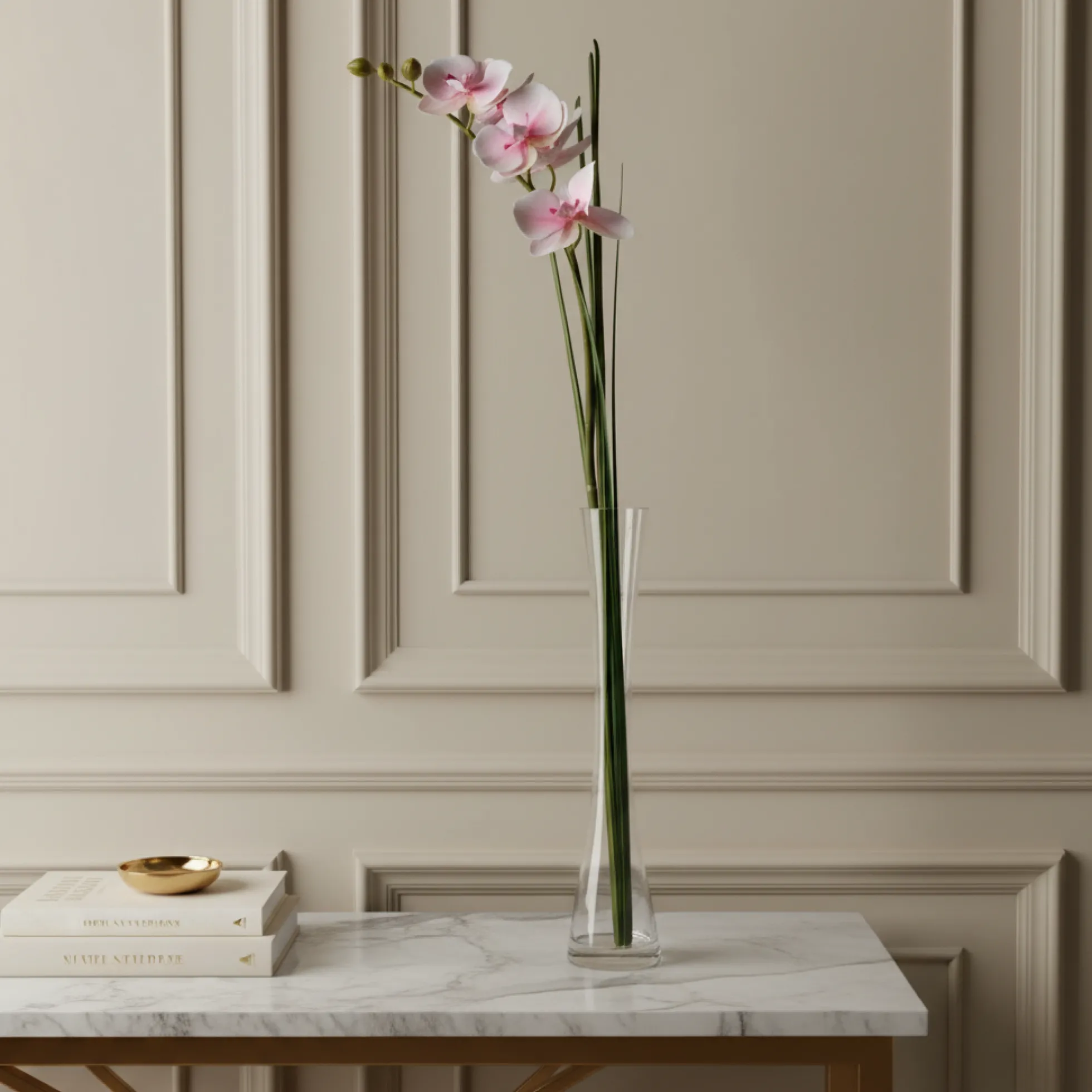 Orchidée Artificielle en Illusion d'Eau