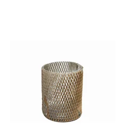 Photophore en Verre et Cuir