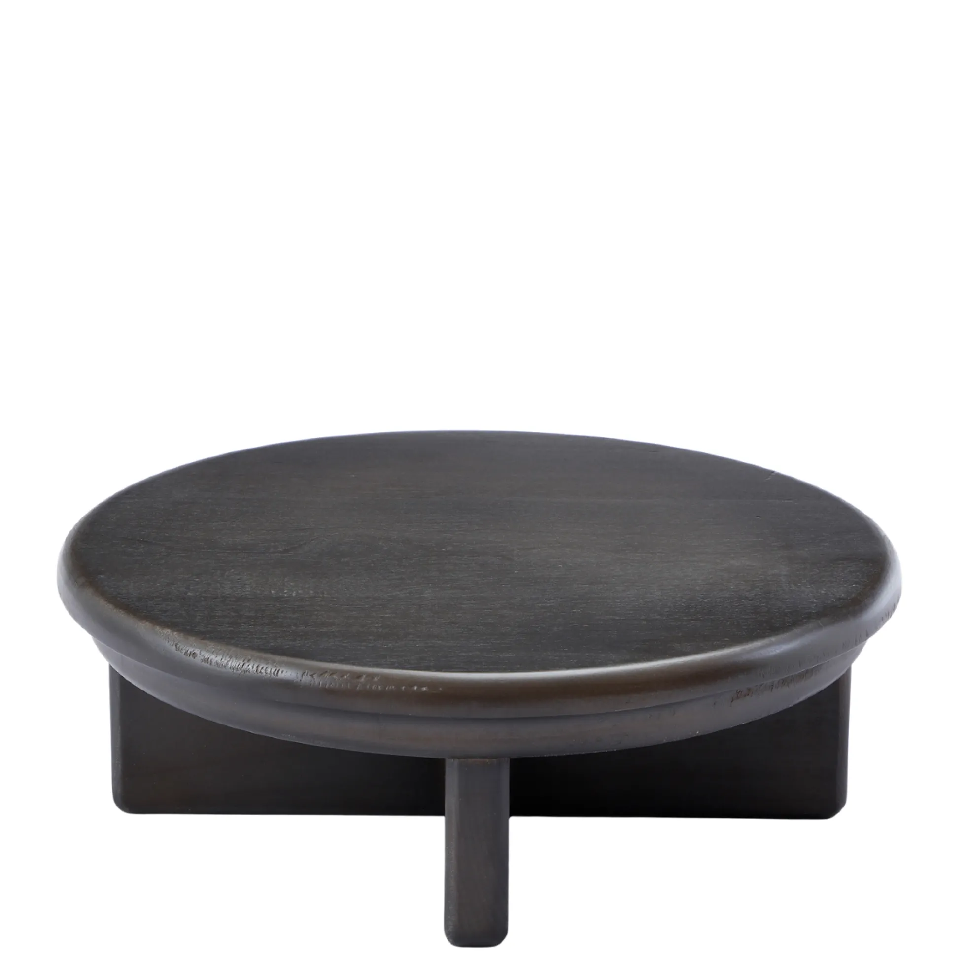Plateau décoratif rond sur pieds Milo