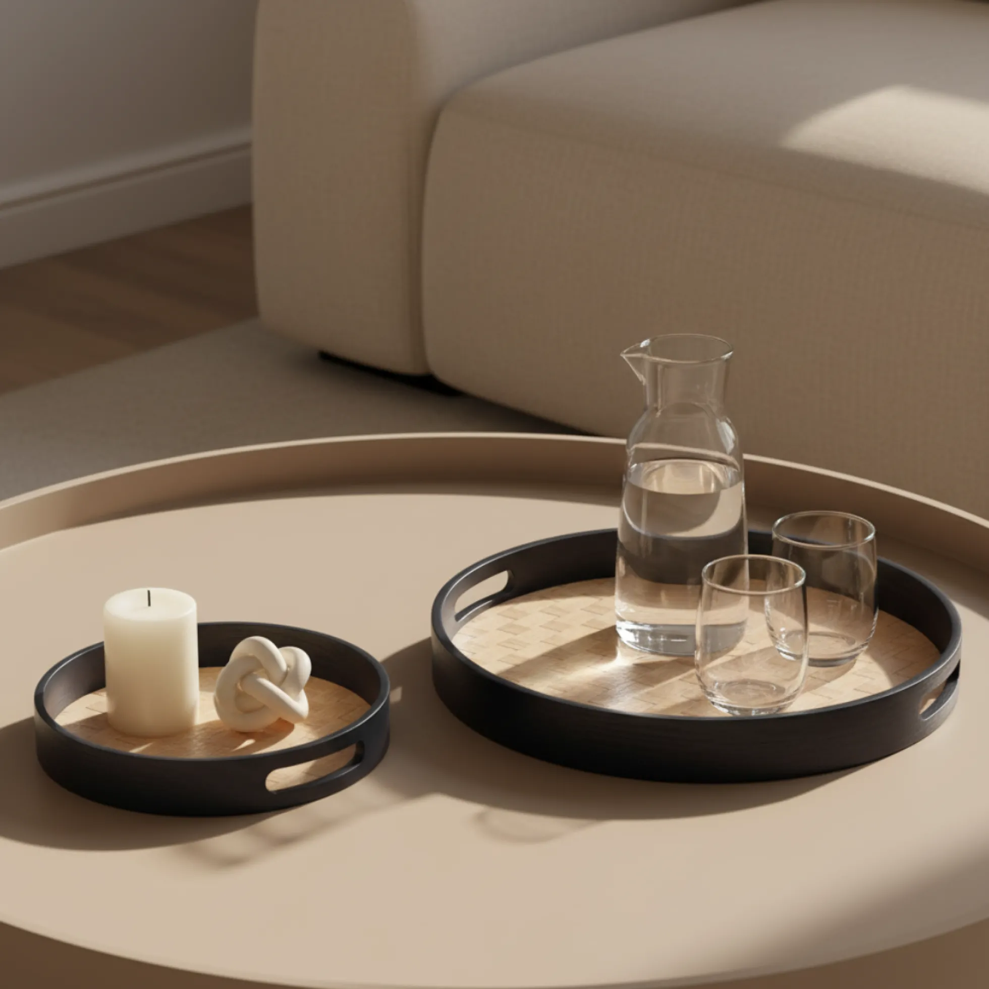 Plateaux décoratifs ronds Zenko