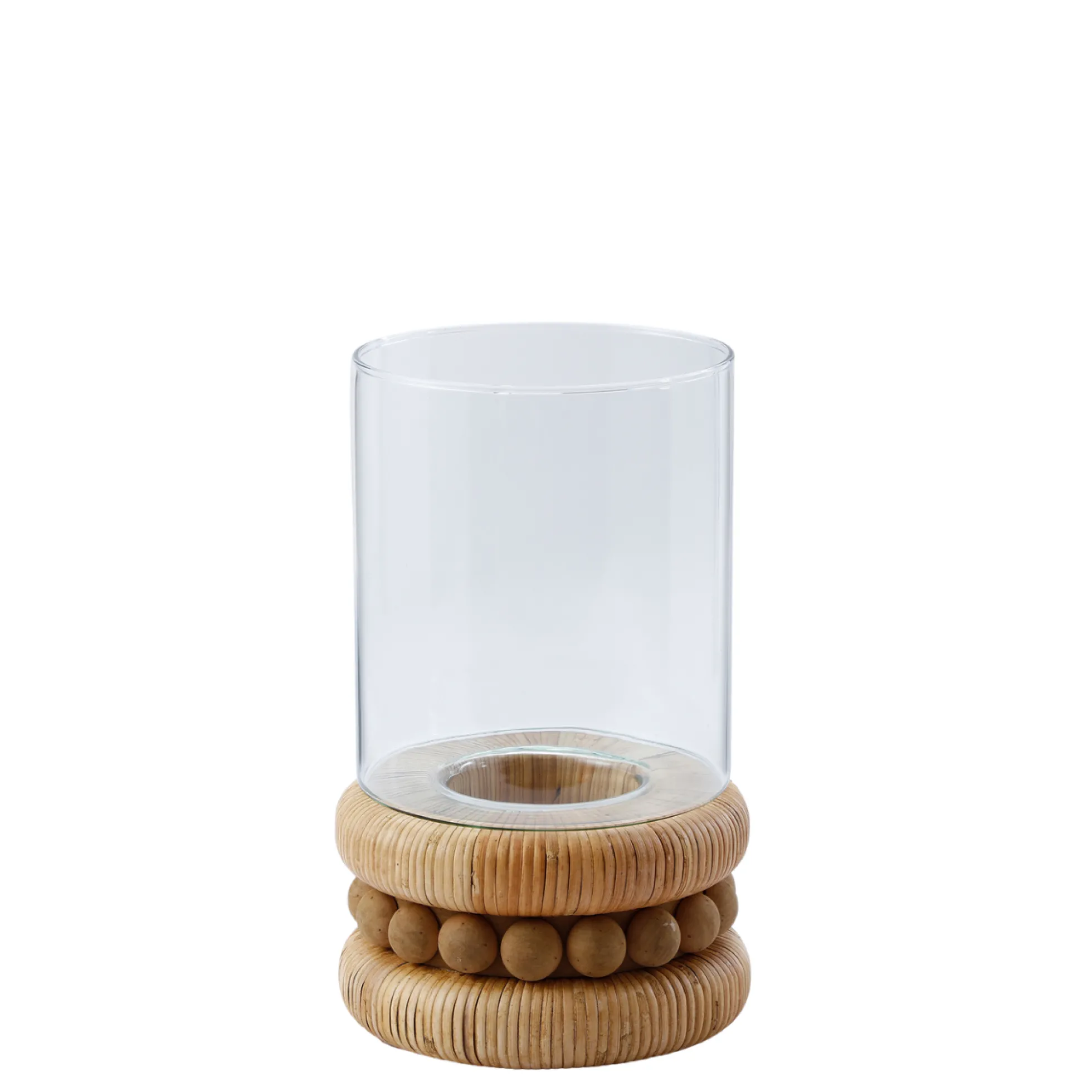 Porte-bougie en rotin Perline