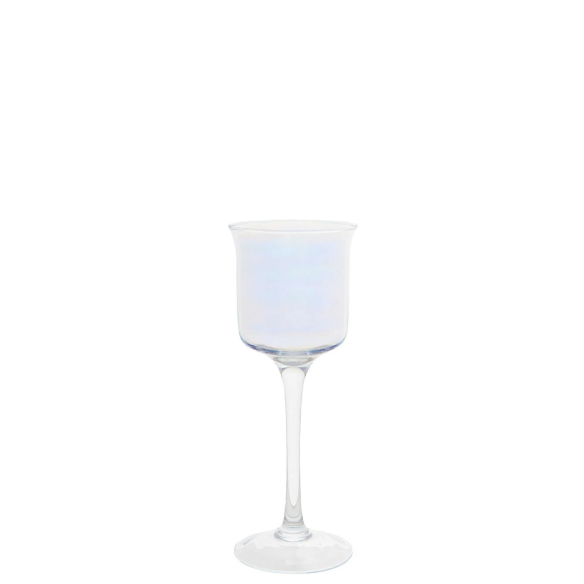 Porte-bougie à pied Irisé Pearly
