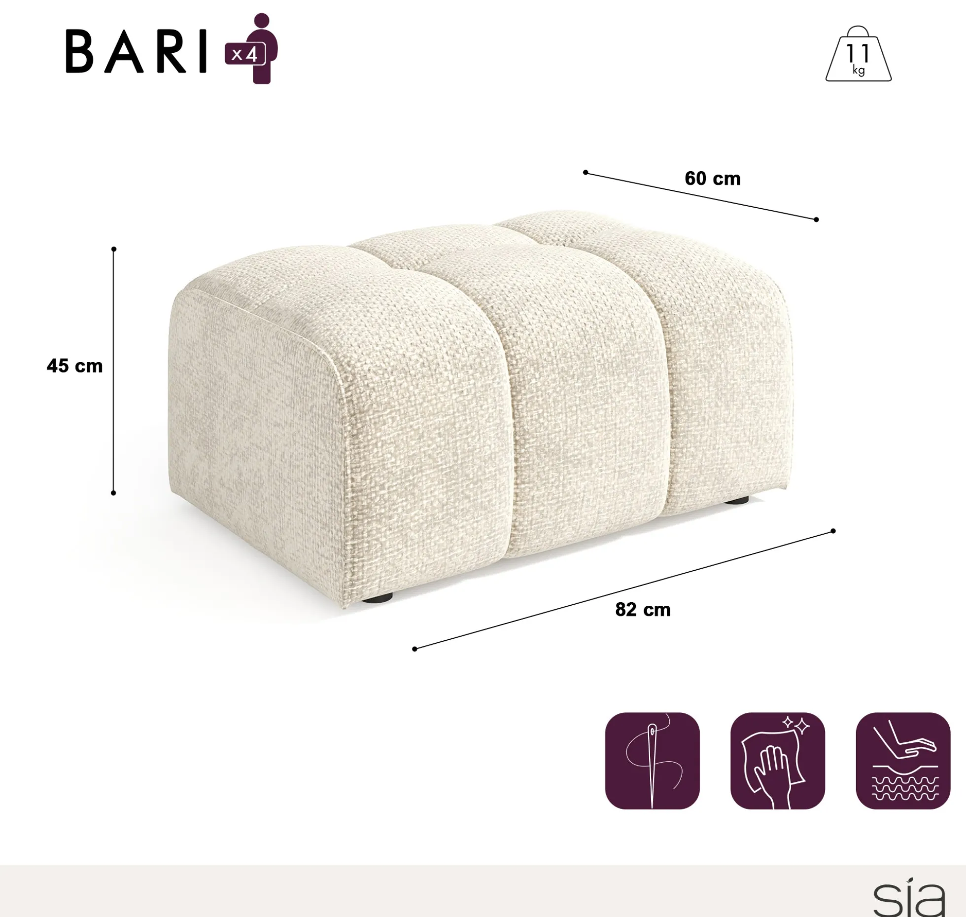 Pouf Bari