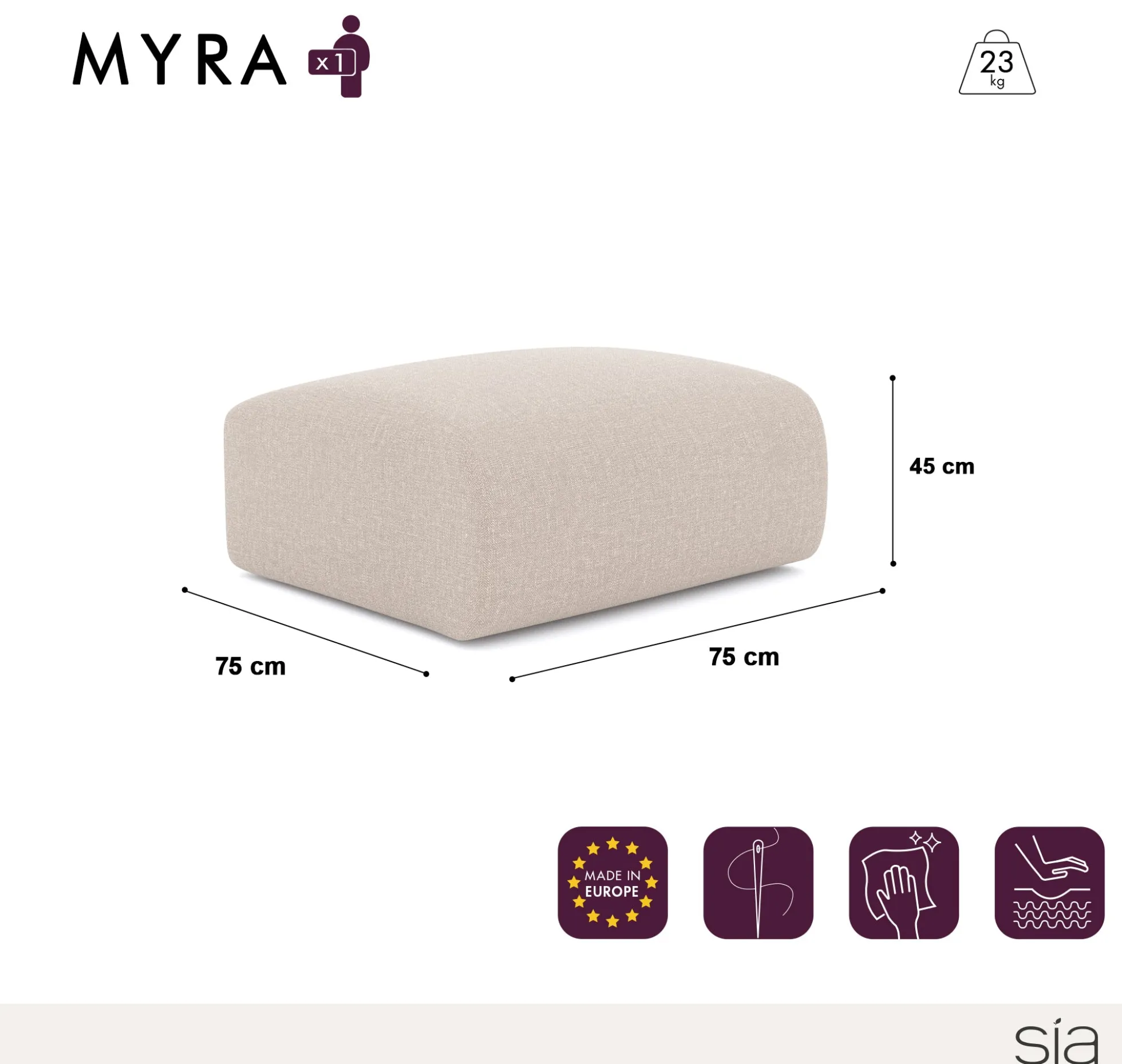 Pouf Myra