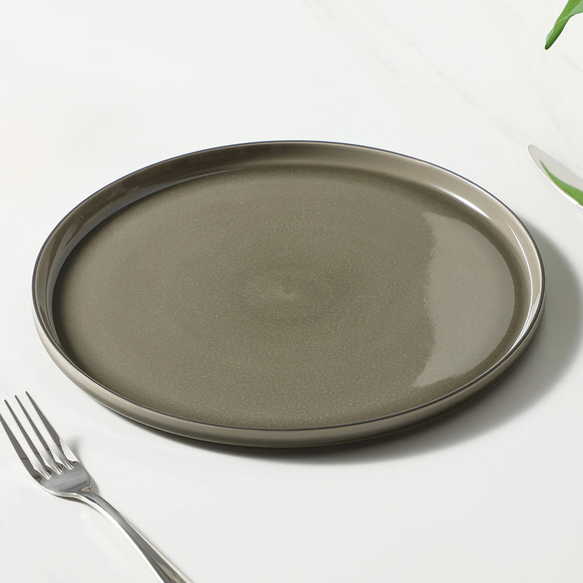 Service 4 assiettes plates Greeny