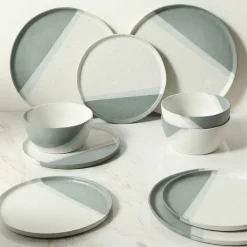 Service 4 assiettes plates Matty