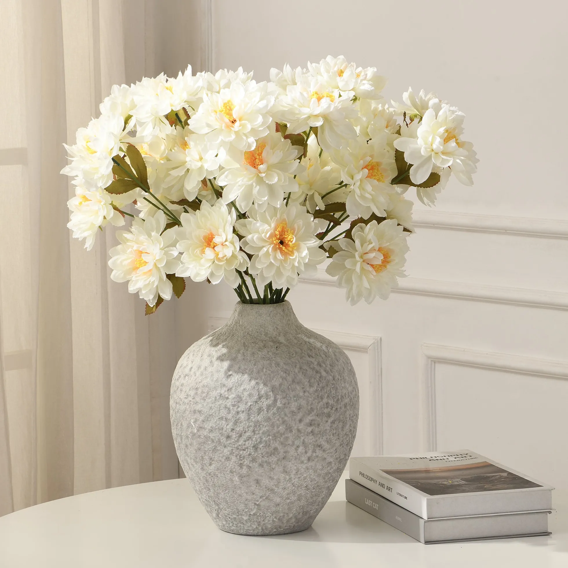 Tige de Dahlia 3 fleurs 63 cm