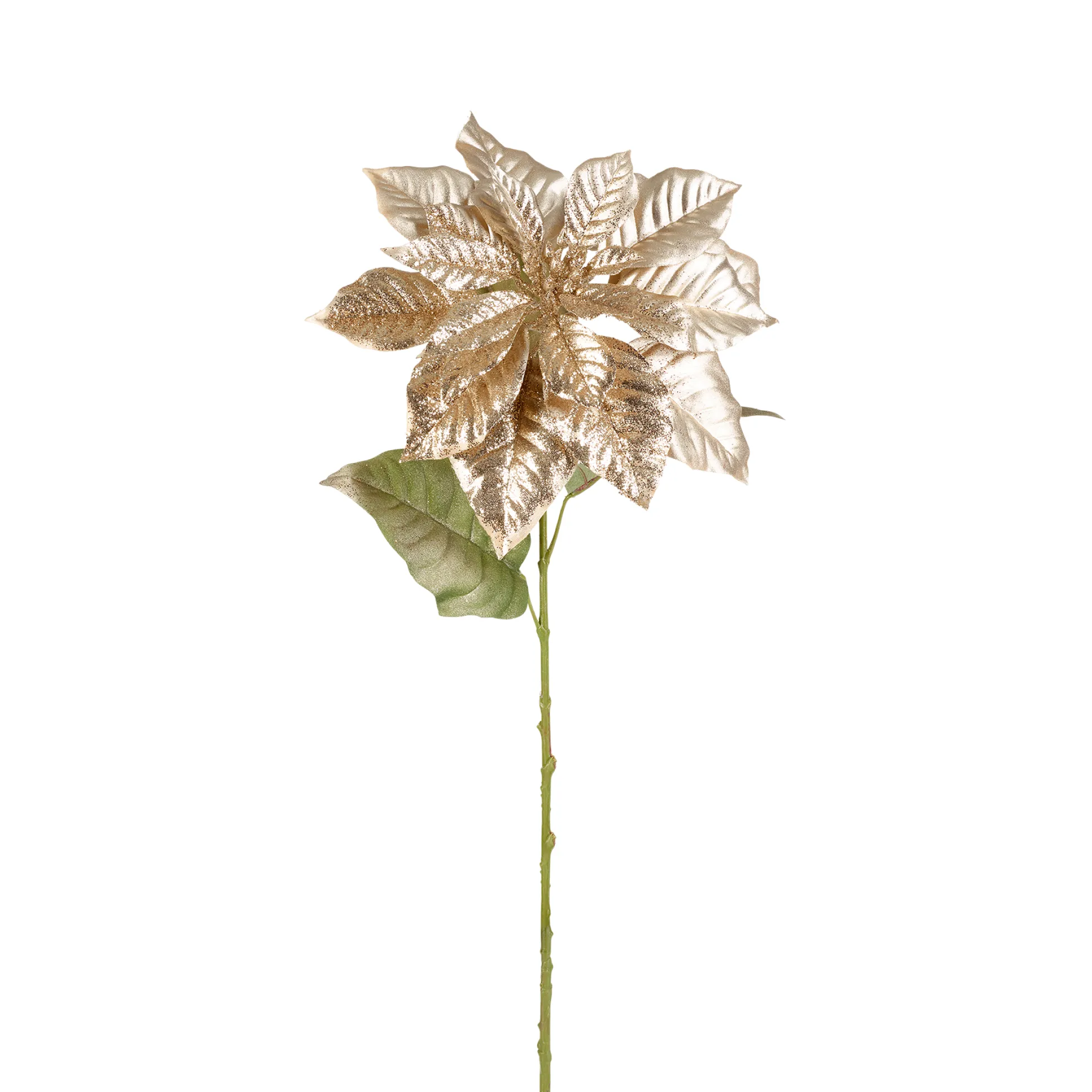 Tige de Poinsettia Pailletée