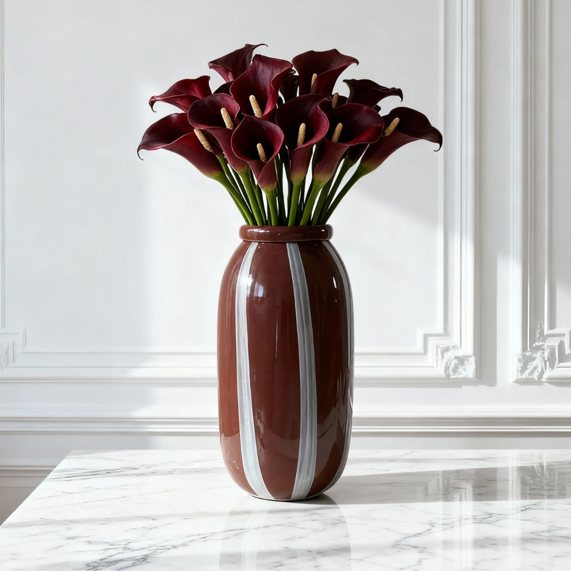Vase en verre Lattea 33 cm