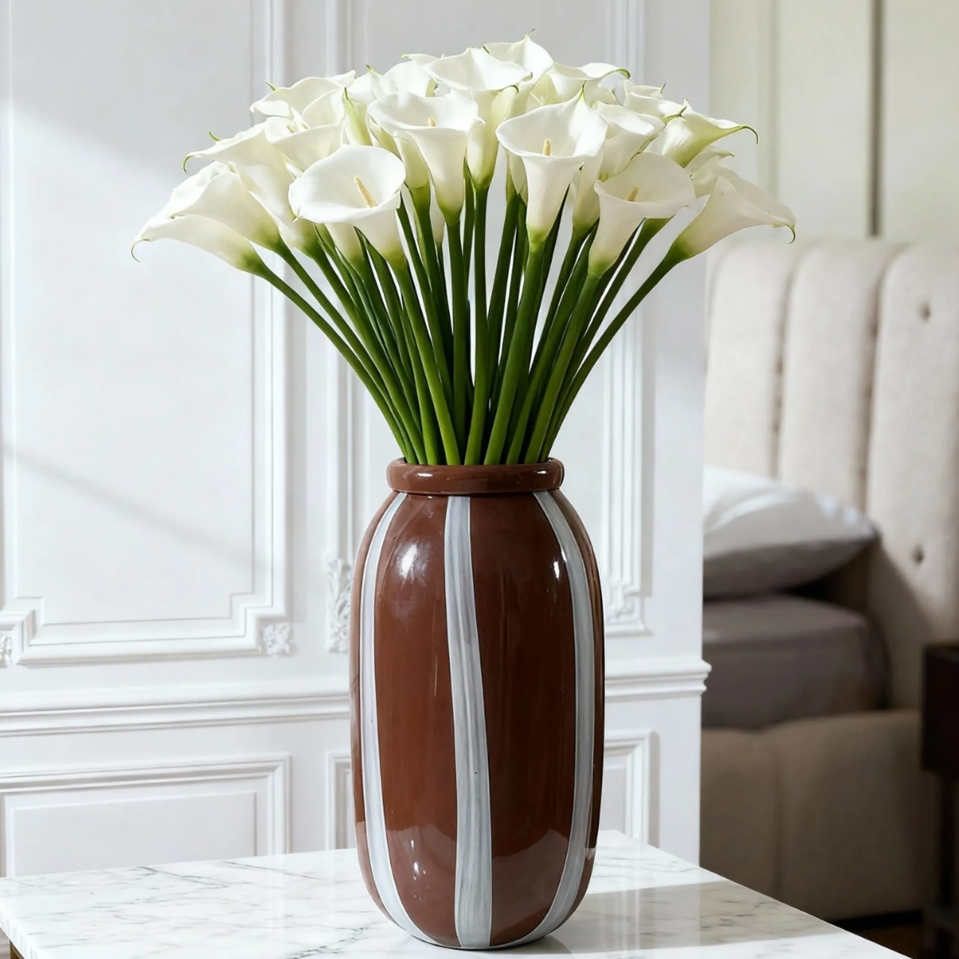 Vase en verre Lattea 33 cm