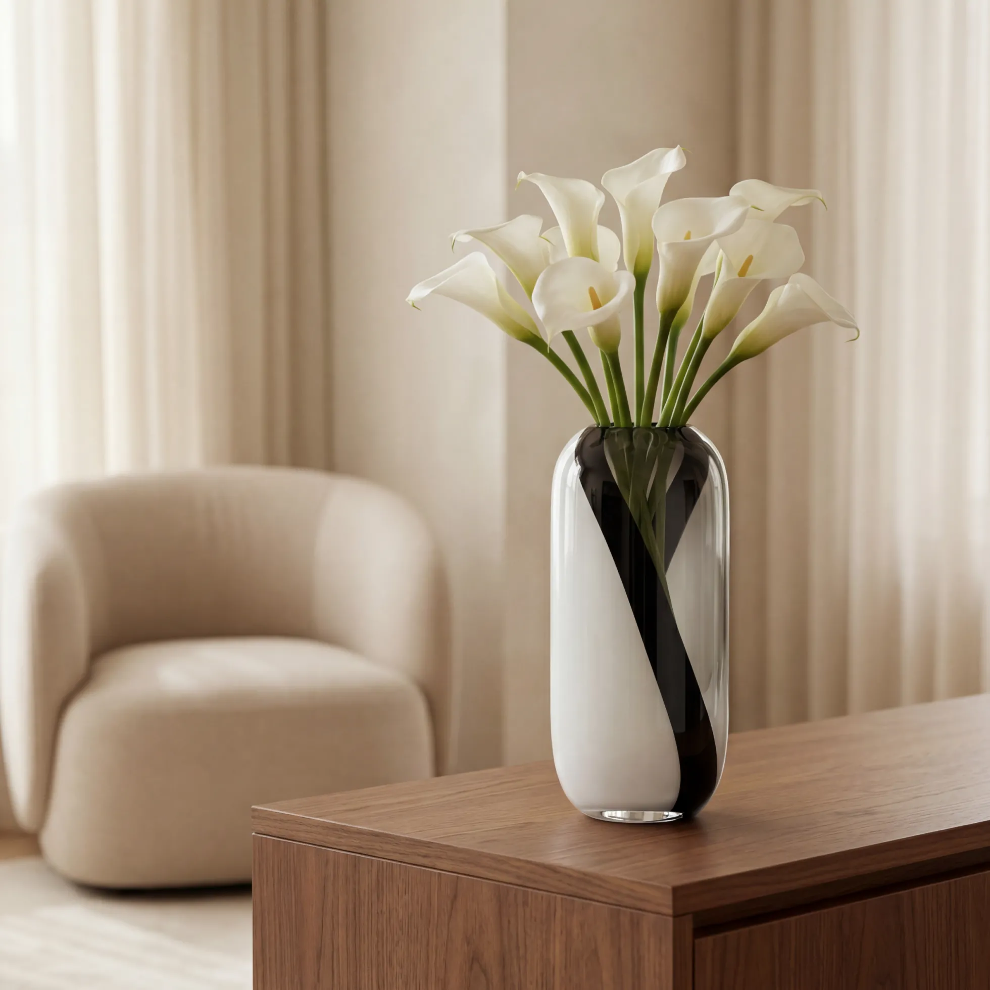 Vase en verre soufflé Alaska 37 cm