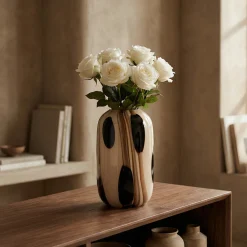 Vase en verre soufflé Dots 33 cm