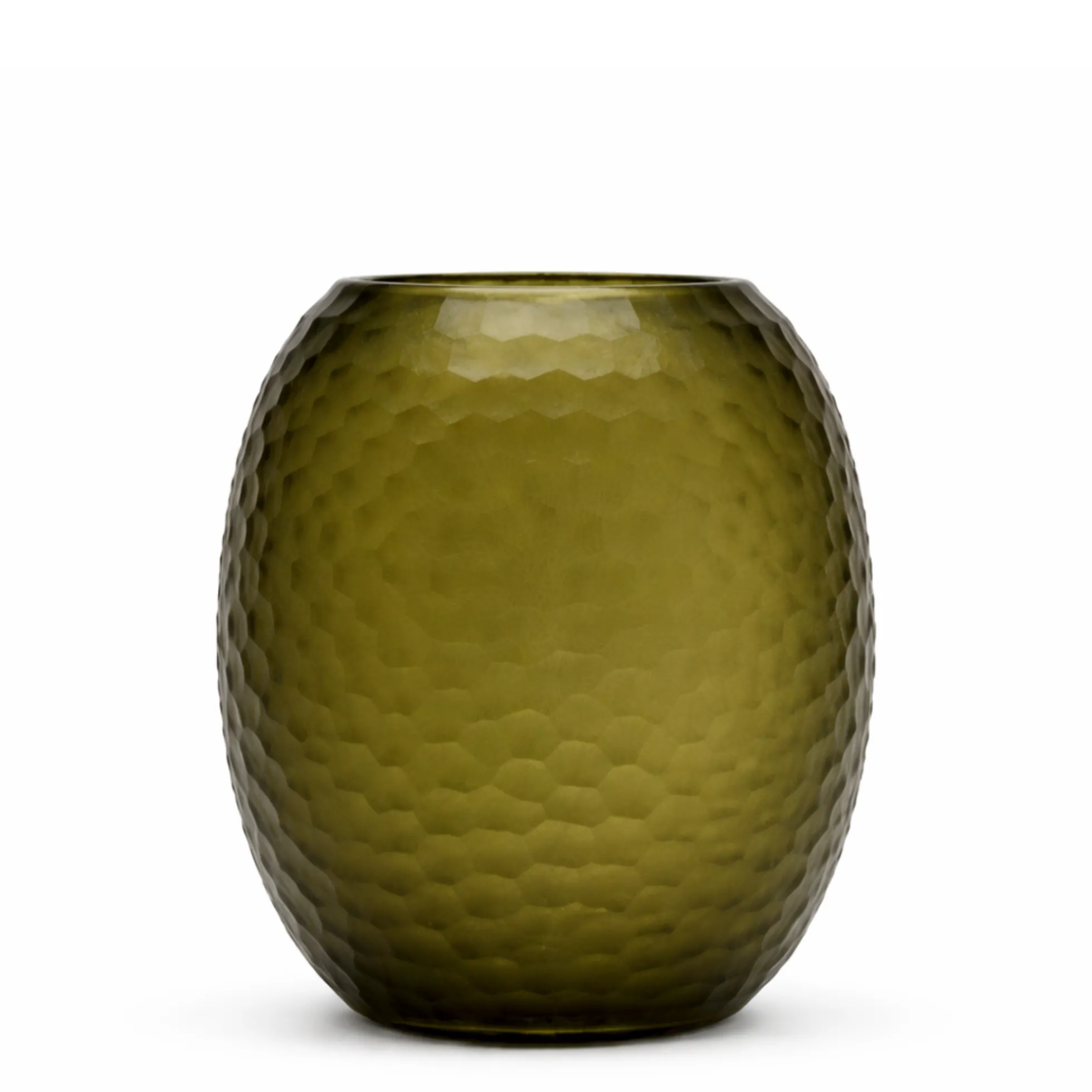 Vase en verre soufflé facetté Gemma 29 cm