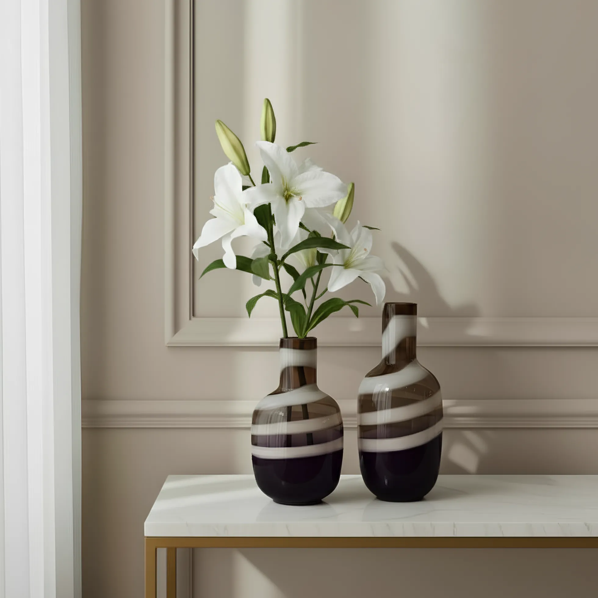 Vase en verre Spirale 40 cm
