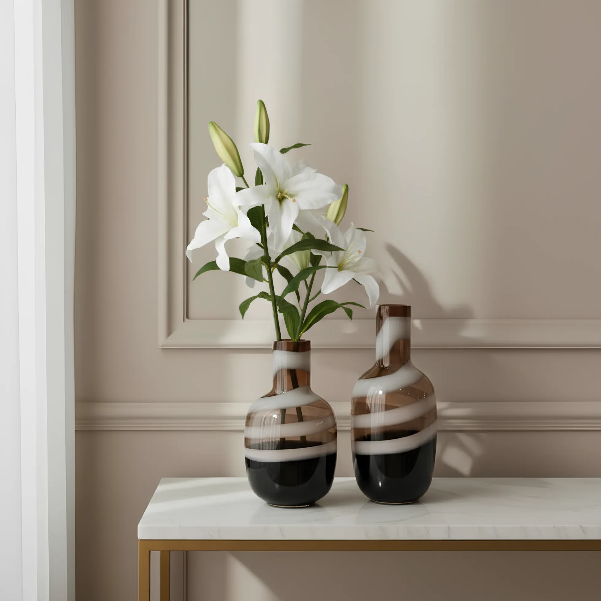 Vase en verre Spirale 40 cm