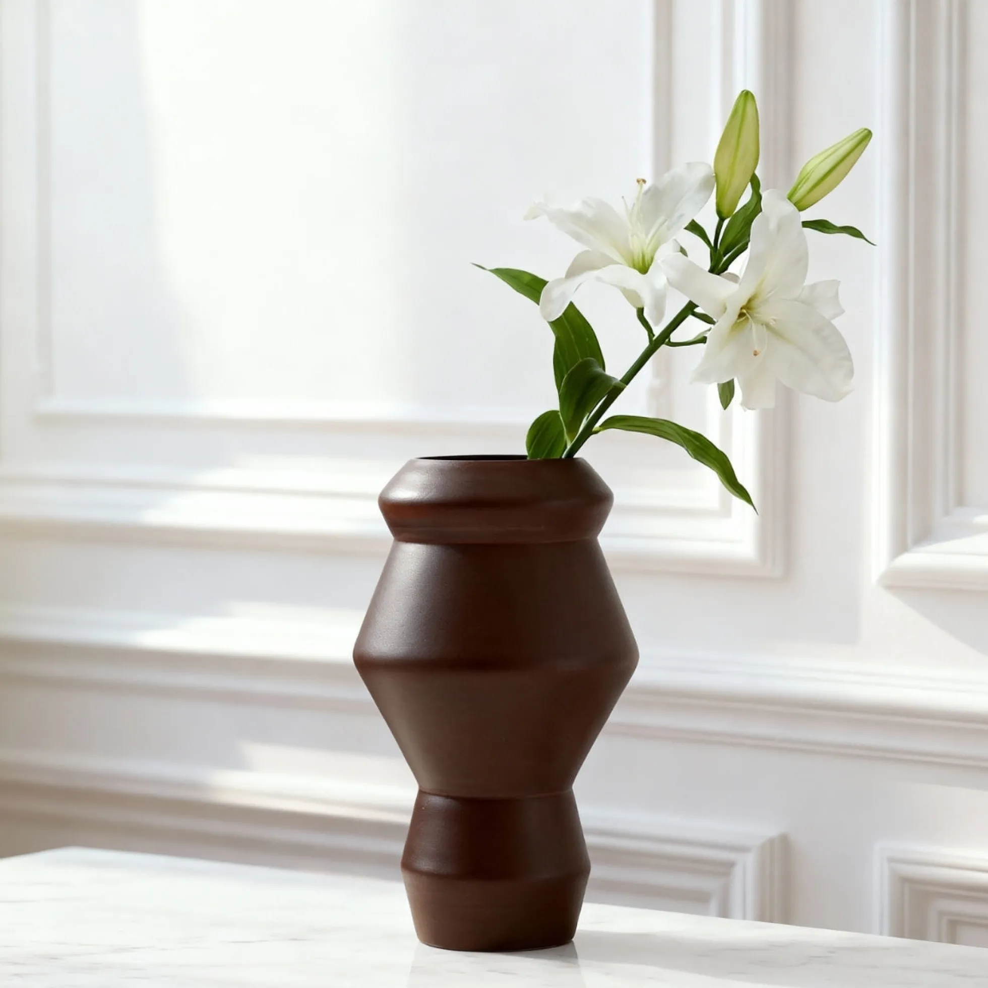 Vase en verre Totem 30 cm