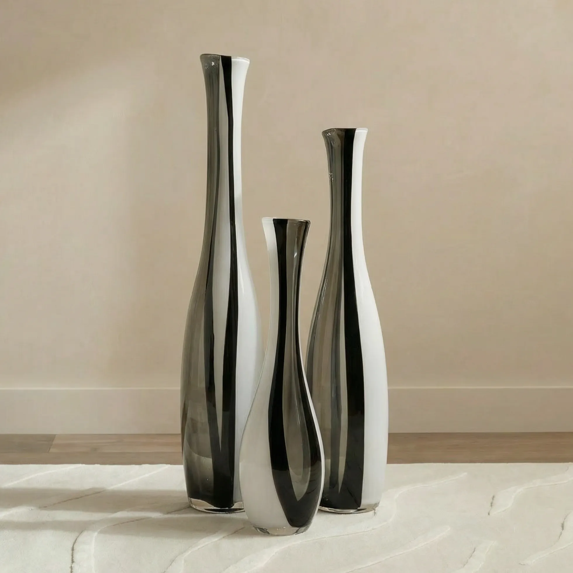 Vase fin en verre soufflé Alaska 53 cm