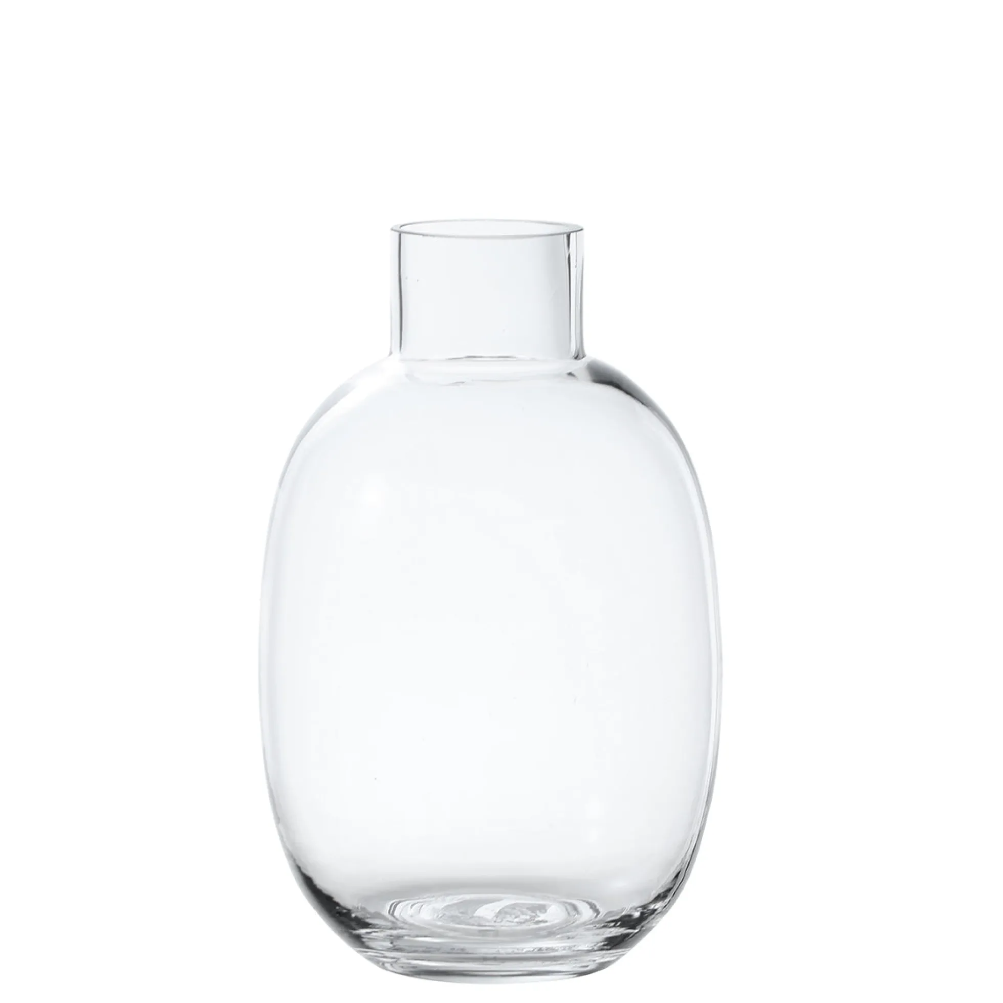 Vase transparent Arrondi avec col étroit