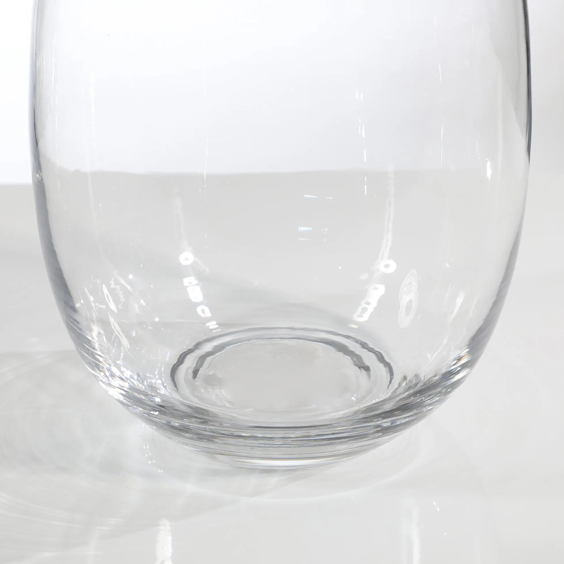 Vase transparent Arrondi avec col étroit